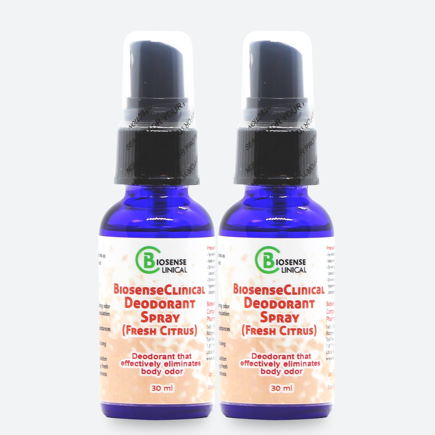 BiosenseClinical Therapeutic Deodorant Spray (Fresh Citrus)