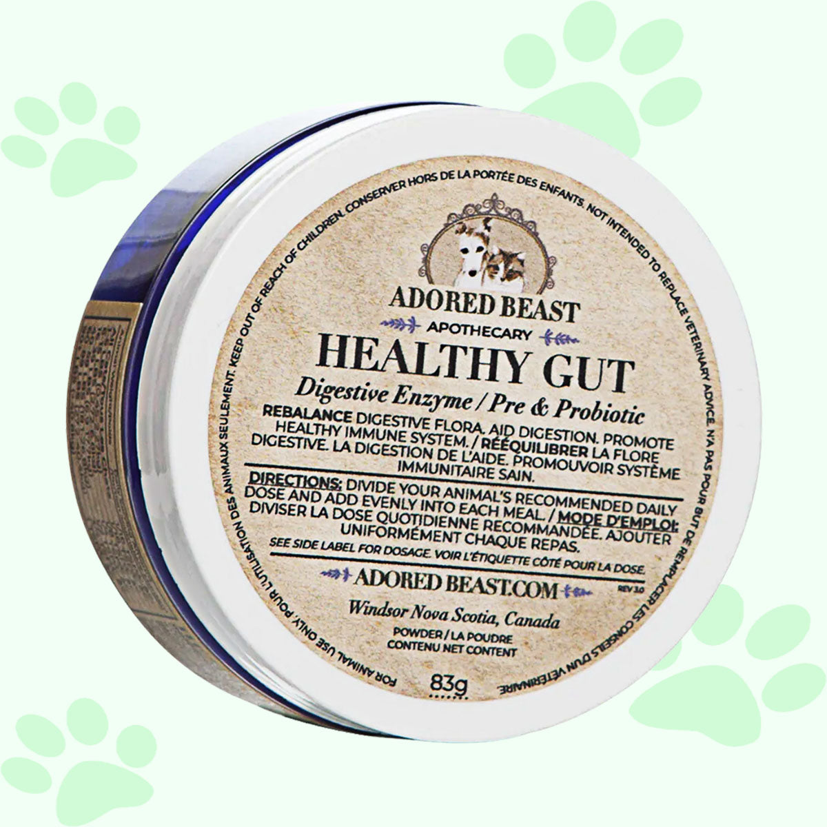 Products Adored Beast Healthy Gut | Digestive Enzyme 83 g - biosense-clinic.com