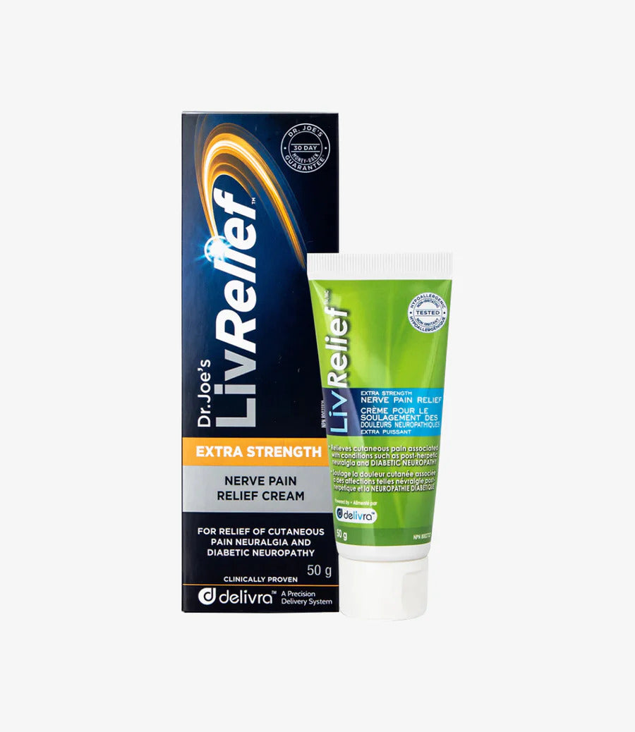 LivRelief Extra Strength Nerve Pain Relief Cream 50g - biosense-clinic.com