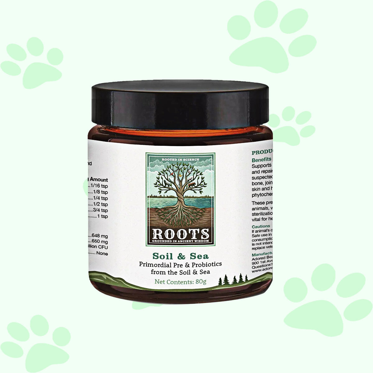 Adored Beast Soil & Sea | Primordial Pre & Probiotics 80g - biosense-clinic.com