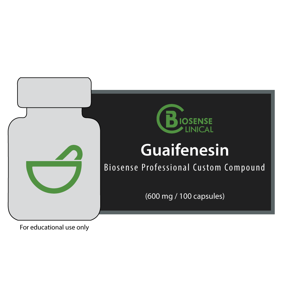 BiosenseClinical Professional Custom Compound Guaifenesin - 600 mg - Biosense Clinic