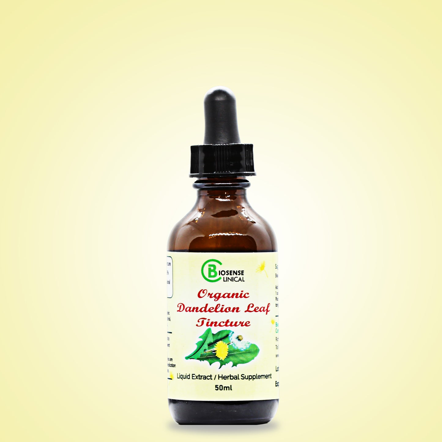 Organic Dandelion Leaf Tincture 50ml - biosense-clinic.com