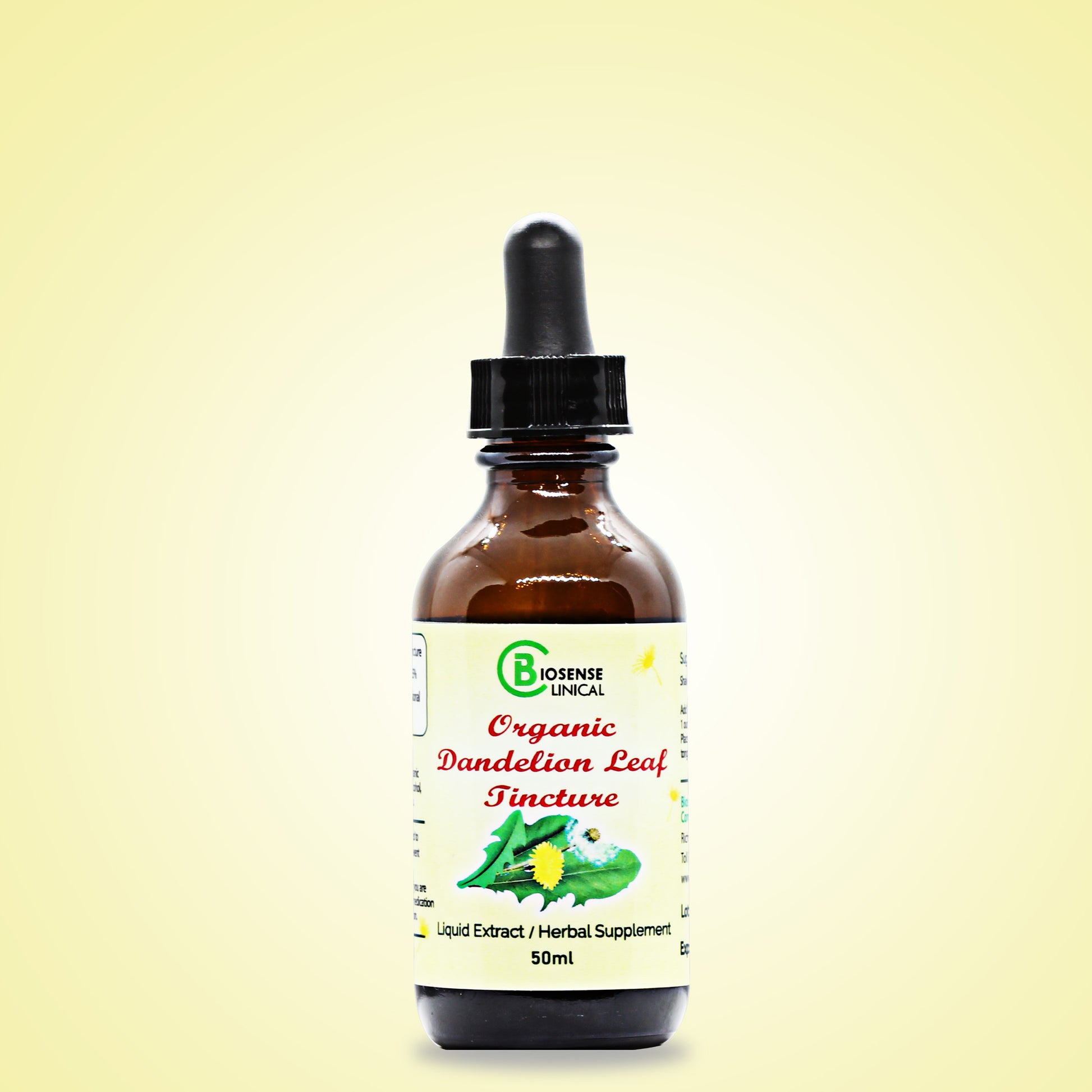 Organic Dandelion Leaf Tincture 50ml - biosense-clinic.com