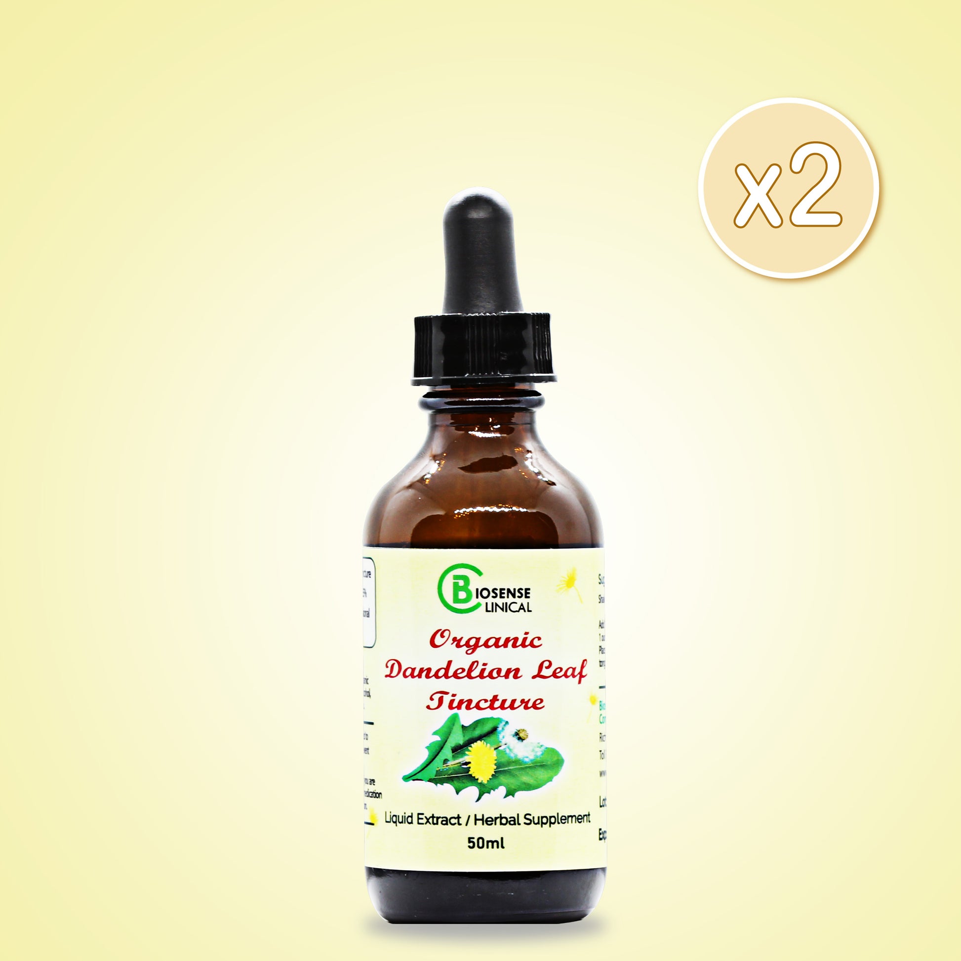 Organic Dandelion Leaf Tincture 50ml - biosense-clinic.com