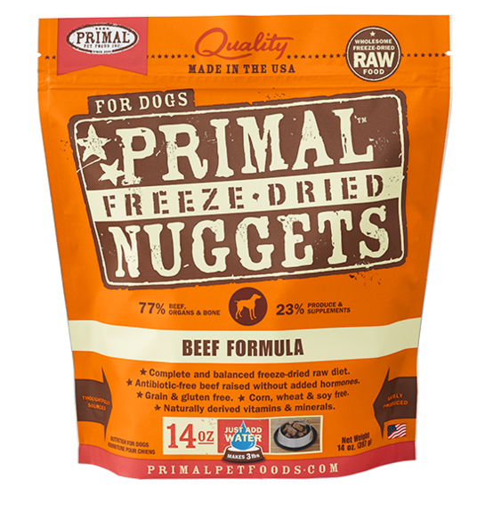Primal Raw Freeze Dried Canine Beef Formula - 14 oz. (397g)