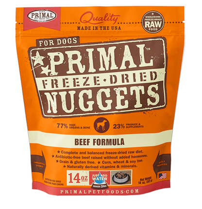 Primal Raw Freeze Dried Canine Beef Formula - 14 oz. (397g)