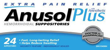ANUSOL® Plus Suppositories - BiosenseClinic.com