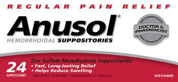 ANUSOL® Suppositories - BiosenseClinic.com