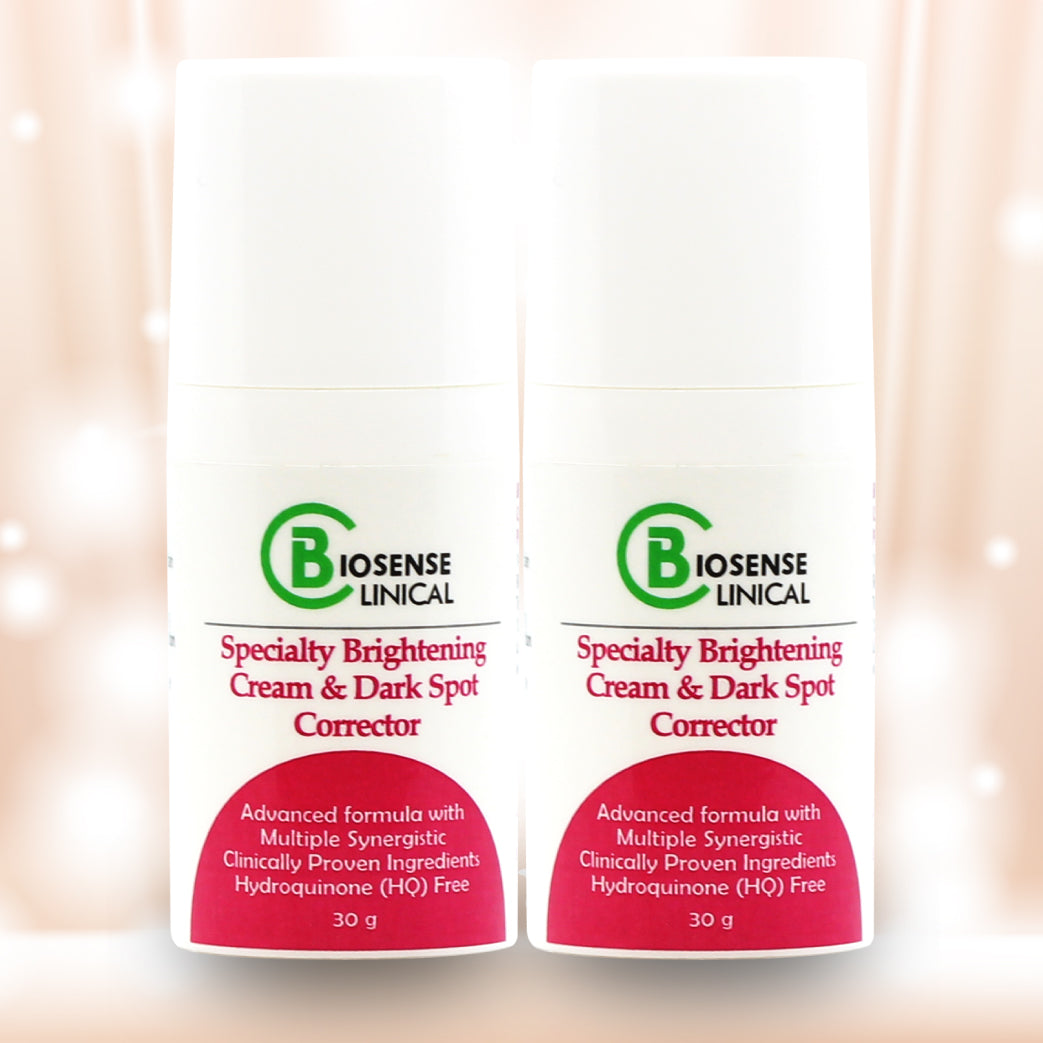 BiosenseClinical Specialty Brightening Cream & Dark Spot Corrector HQ Free (30g x 2) - Biosense-Clinic.com