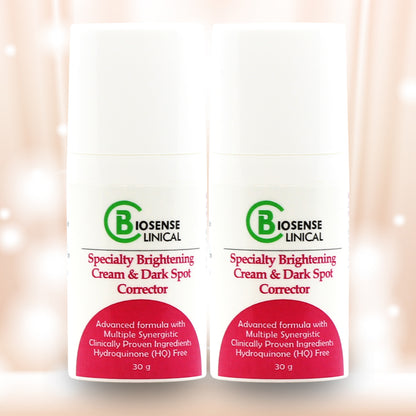 BiosenseClinical Specialty Brightening Cream & Dark Spot Corrector HQ Free (30g x 2) - Biosense-Clinic.com
