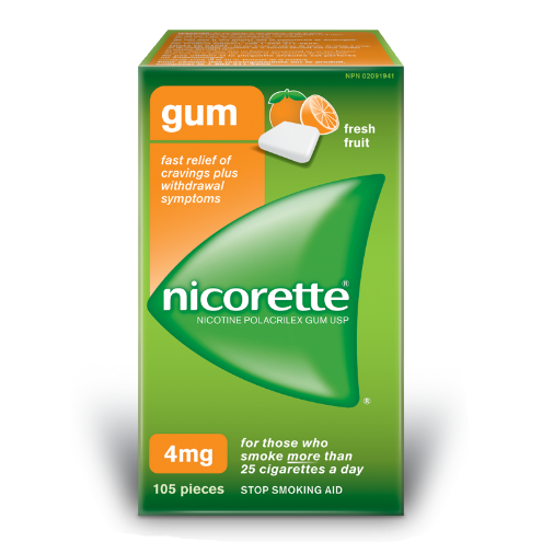 NICORETTE FRUIT FLAVOR GUM