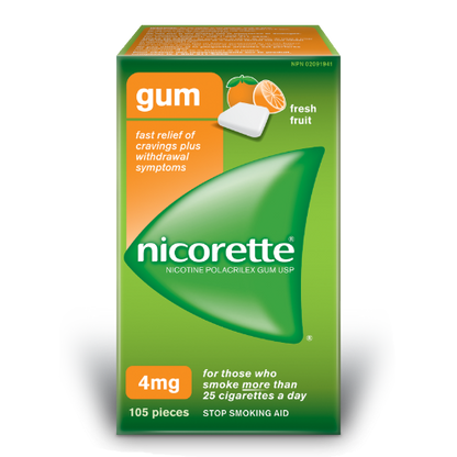 NICORETTE FRUIT FLAVOR GUM