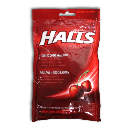 Halls Mentho-Lyptus Cough Drops (Cherry) - BiosenseClinic.com