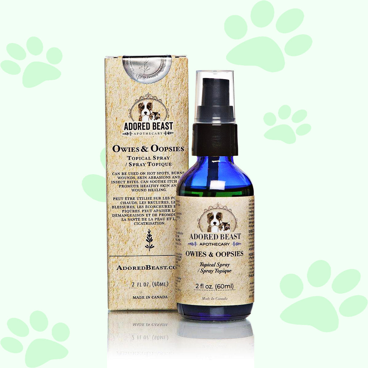 Adored Beast Owies & Oopsies | Topical Cuts, Scrapes, & Sores 60ml - biosense-clinic.com