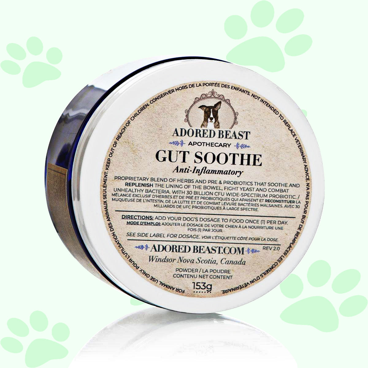 Adored Beast Gut Soothe | Anti-Inflammatory 153g - biosense-clinic.com