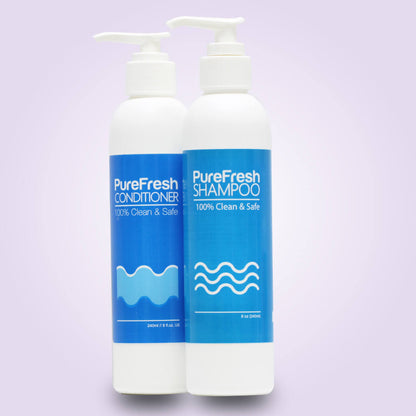 PureFresh Shampoo & Conditioner Combo Set - Pump 240ml x 2 - biosense-clinic.com