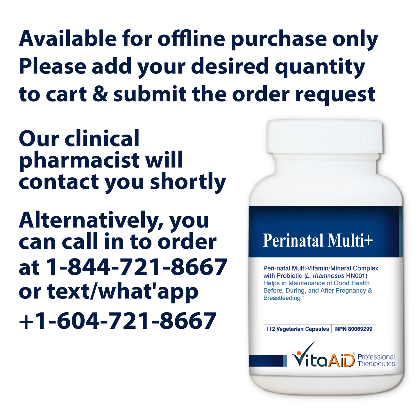 Vitaaid Perinatal Multi+ Kit - biosense-clinic.com