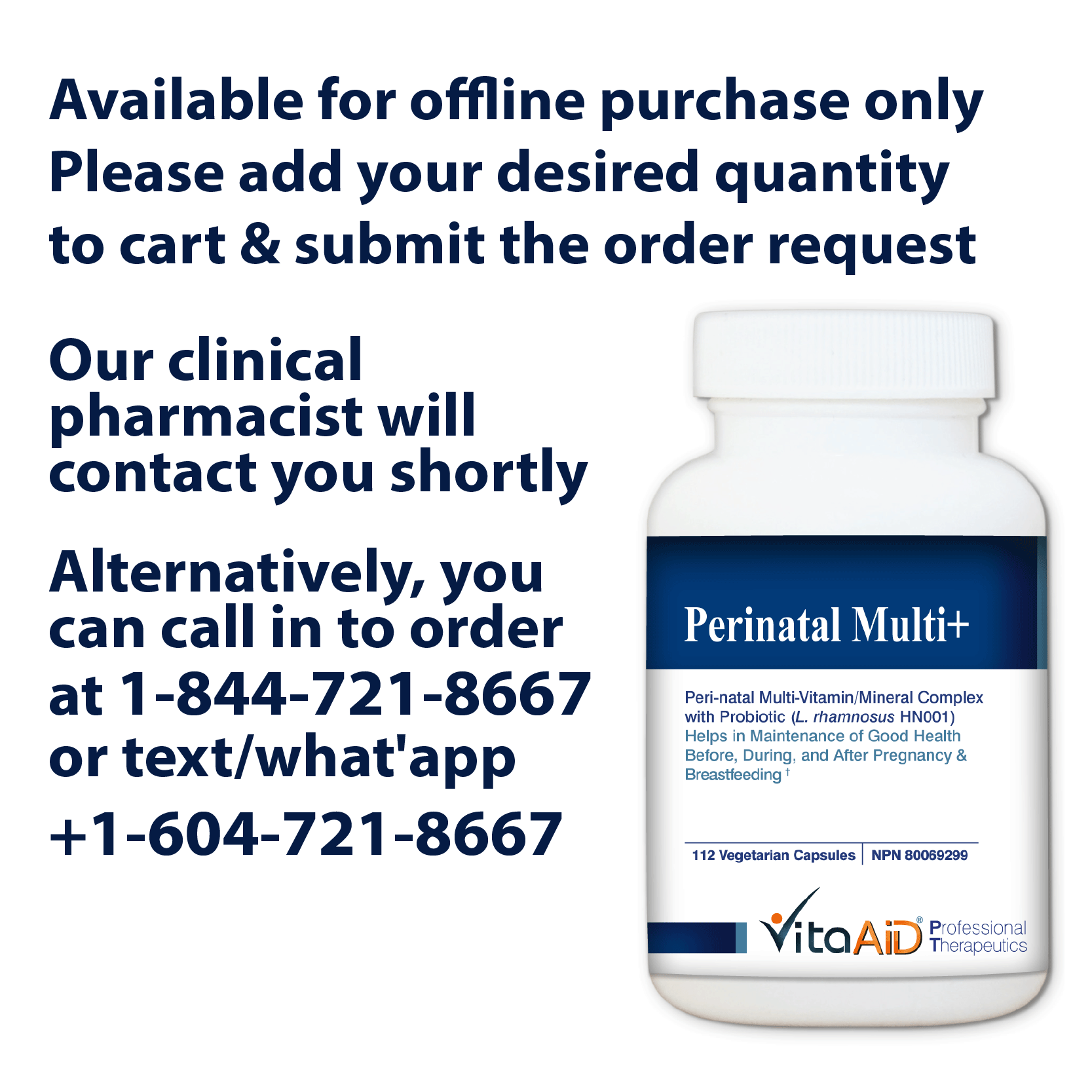 Vitaaid Perinatal Multi+ Kit - biosense-clinic.com