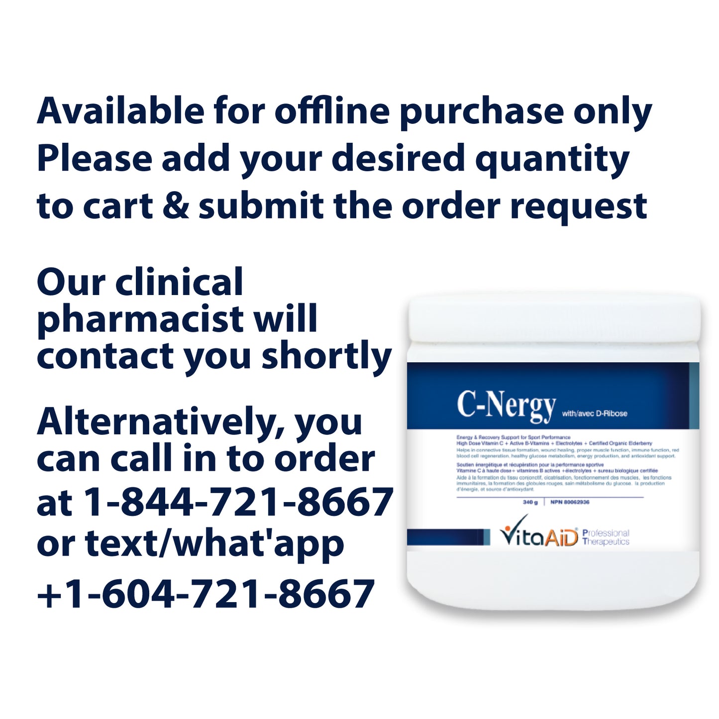 VitaAid C-Nergy with D-Ribose - biosense-clinic.com