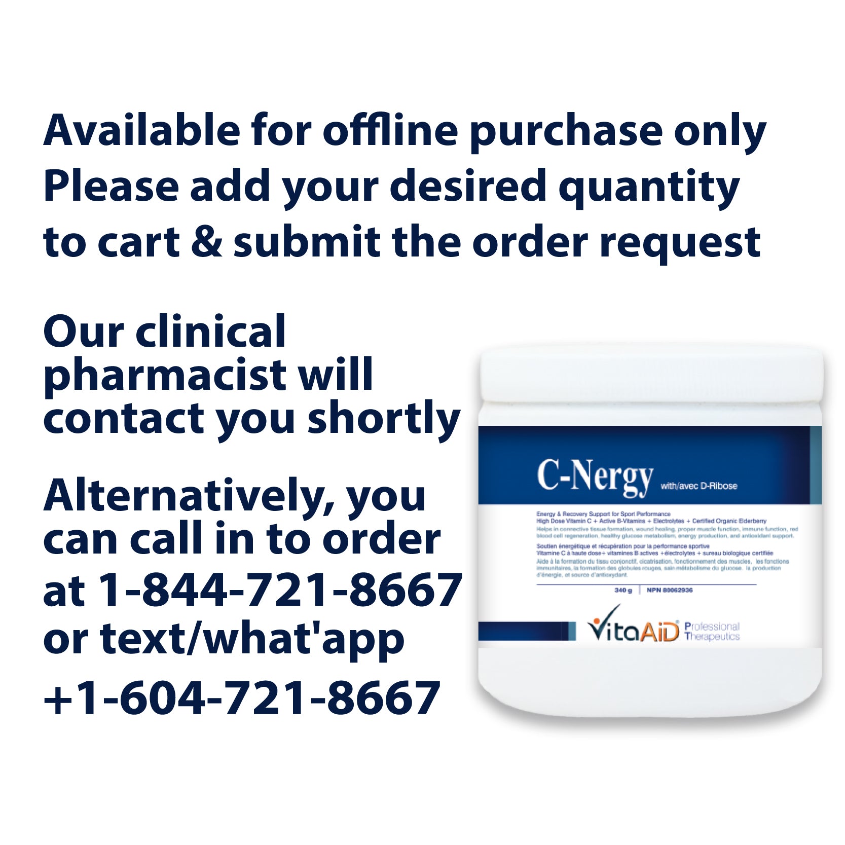 VitaAid C-Nergy with D-Ribose - biosense-clinic.com