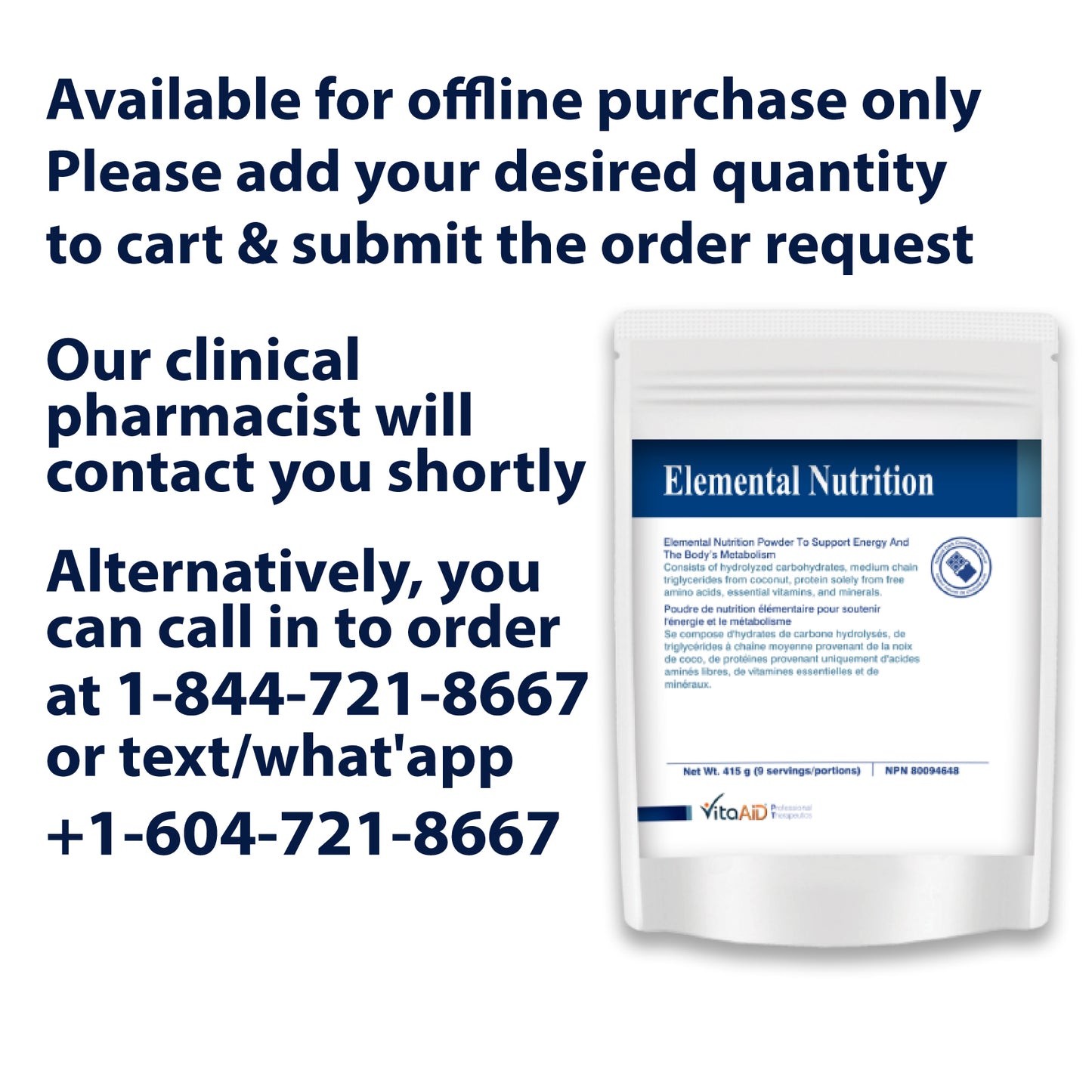 VitaAid Elemental Nutrition (Chocolate) - biosense-clinic.com